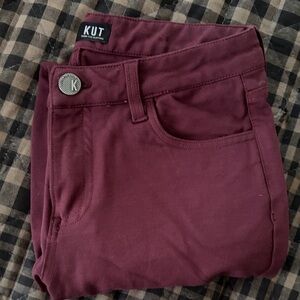 Kut from the Kloth Deep Red Trousers